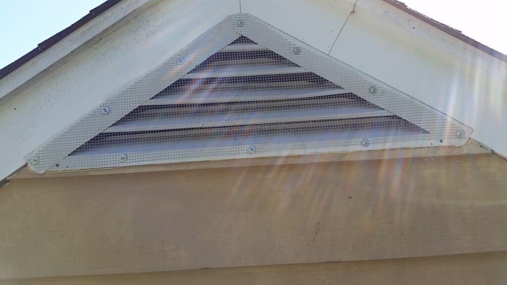 Roof vent with screen