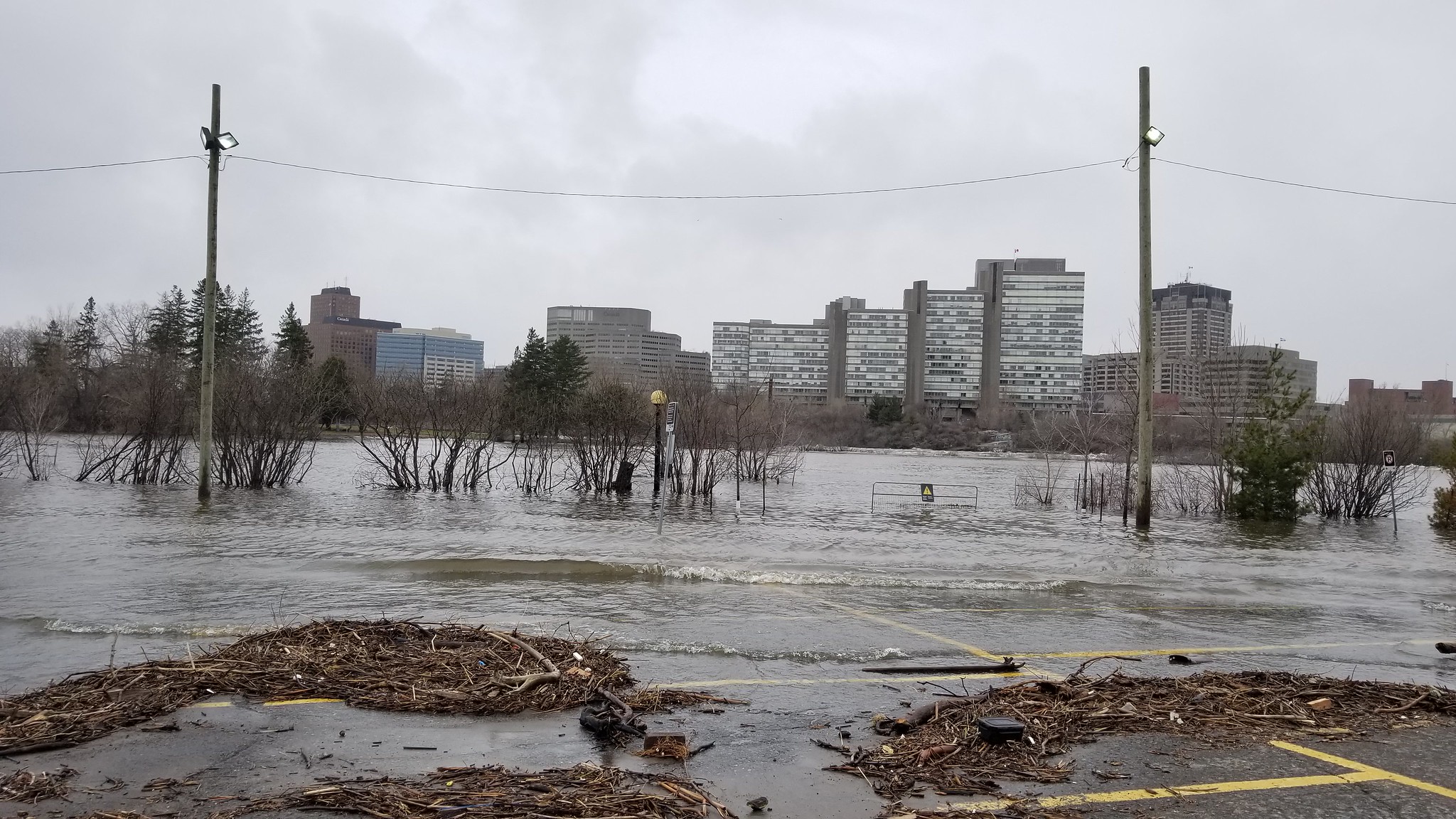 Image of a flooded town
