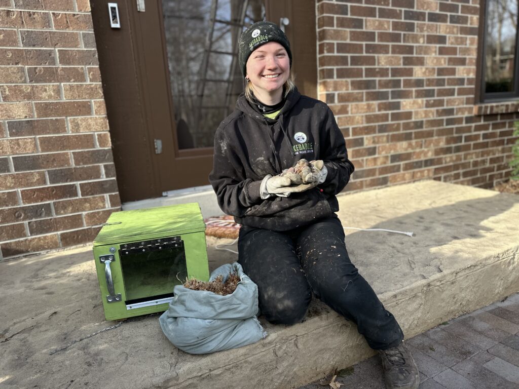 Skedaddle Team with Squirrel Baby