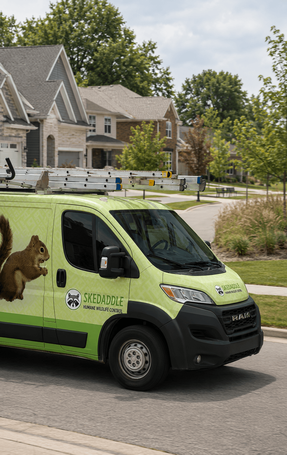 Skedaddle Humane Wildlife Control team member serving Fitchburg homeowner