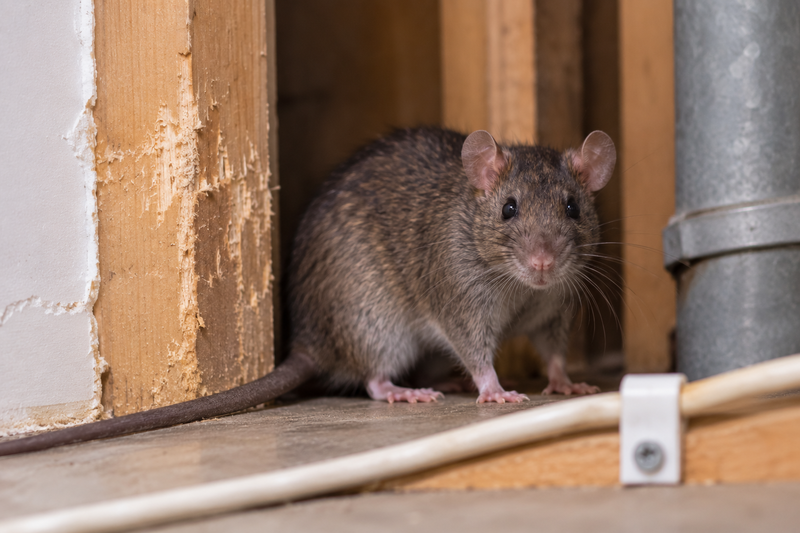 rat by the wall