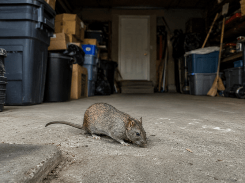 rat in garage
