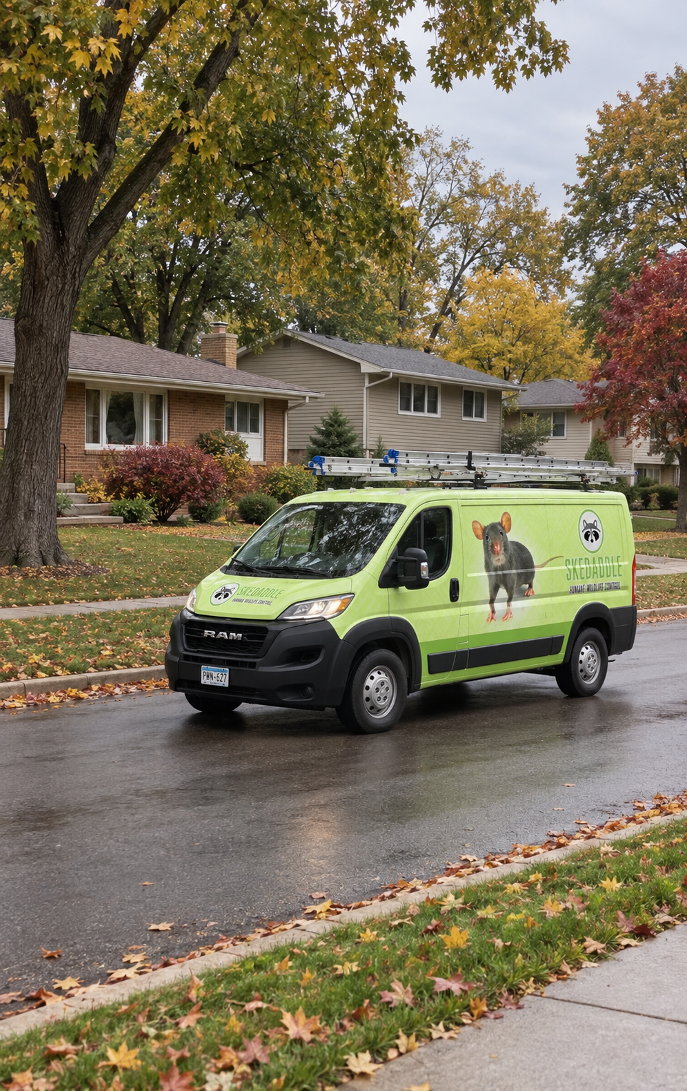 Skedaddle Humane Wildlife Control team member serving Bloomington homeowner